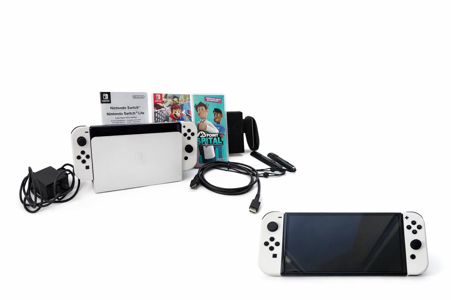 Nintendo Console: Nintendo Switch OLED blanche + 2 jeux, comme neuf! – Usato da Fleurier venduto da sar_rf88
