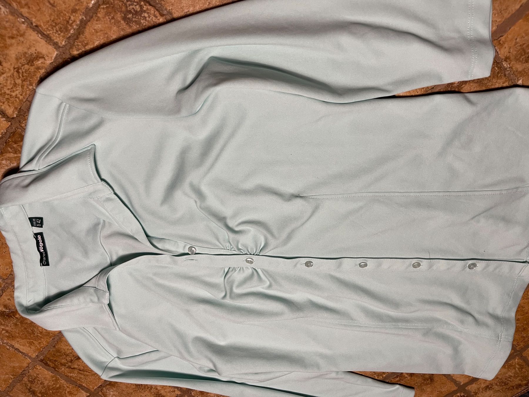 Camicette: Charles Vögele Chic Camicia turchese maniche l3/4 – Nuovo (secondo la descrizione) da Gordevio venduto da LanaZimm 1