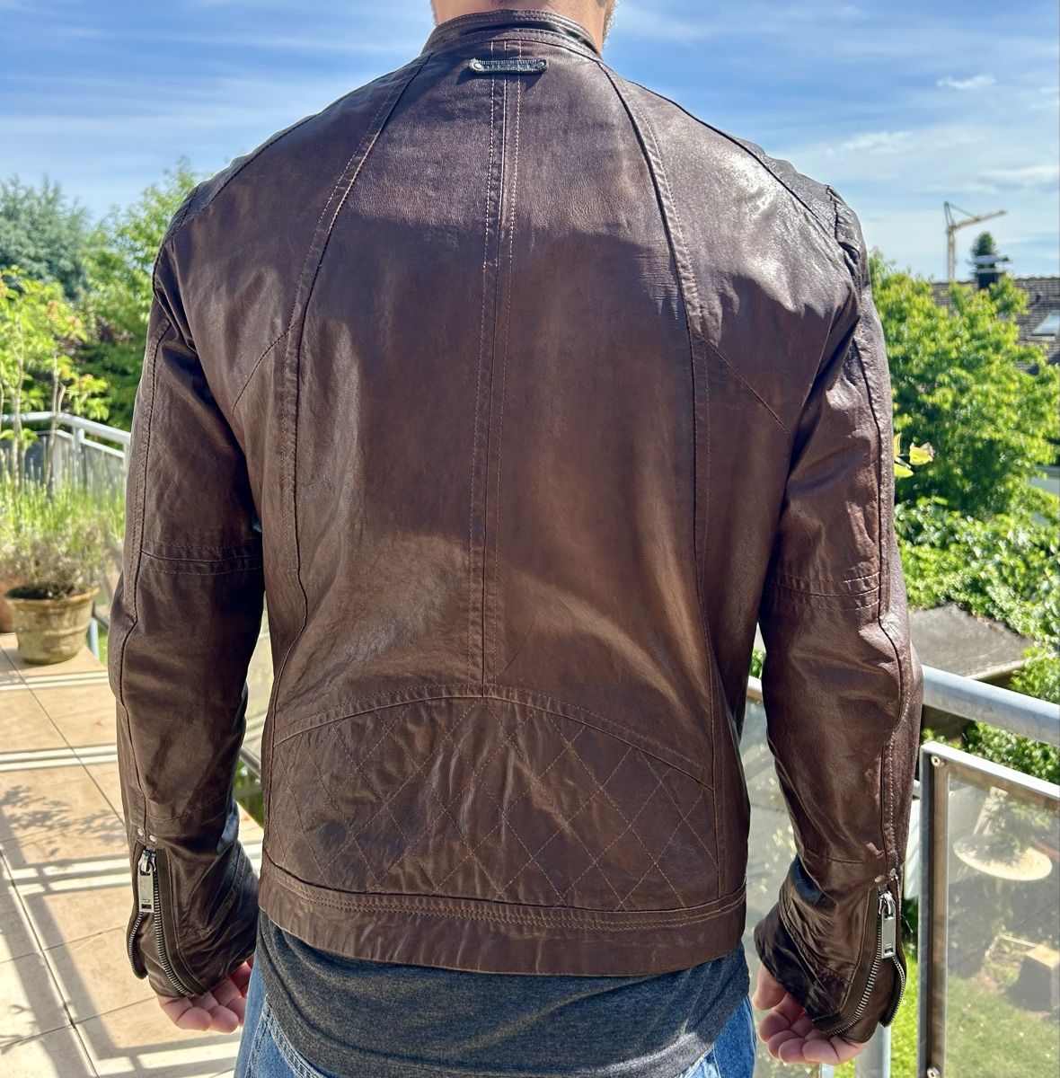 Diesel Jacken: Original Diesel Lederjacke braun 100% Schafsleder – Gebraucht aus Kreuzlingen von jthover 1