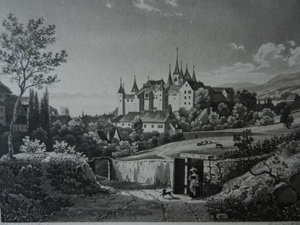 Incisioni: Neuchâtel Neuenburg von Bleuler – Usato da Risch venduto da Rischli15 1