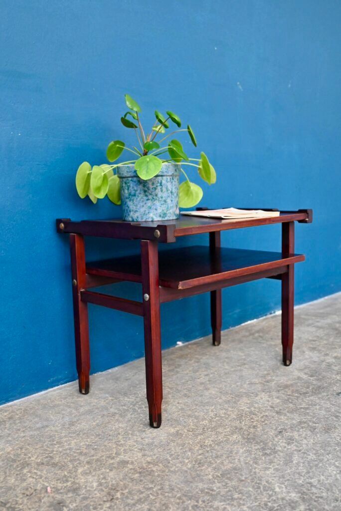 Tavoli: Console guéridon sellette Italienne en Teck  desserte table – Usato da COLMAR venduto da Sophiebellelurette 1