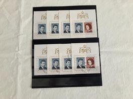 FDC Liechtenstein 8 Blöcke