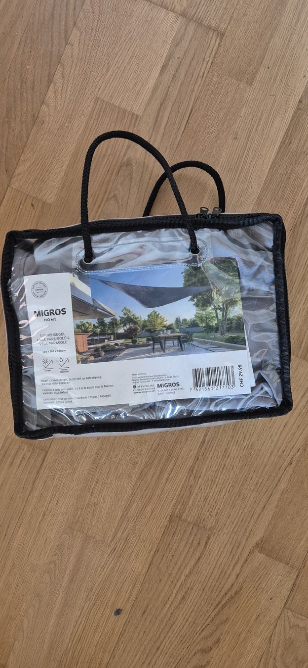 Ombrelloni: Sonnensegel 360x360cm neu originalverpackt – Nuovo e nell'imballaggio originale da Luzern venduto da Briefmarkentaube 2