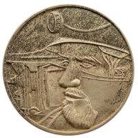 Medaille Durchschlag Furka-Basis Tunnel 1981 Silber 44g 50mm
