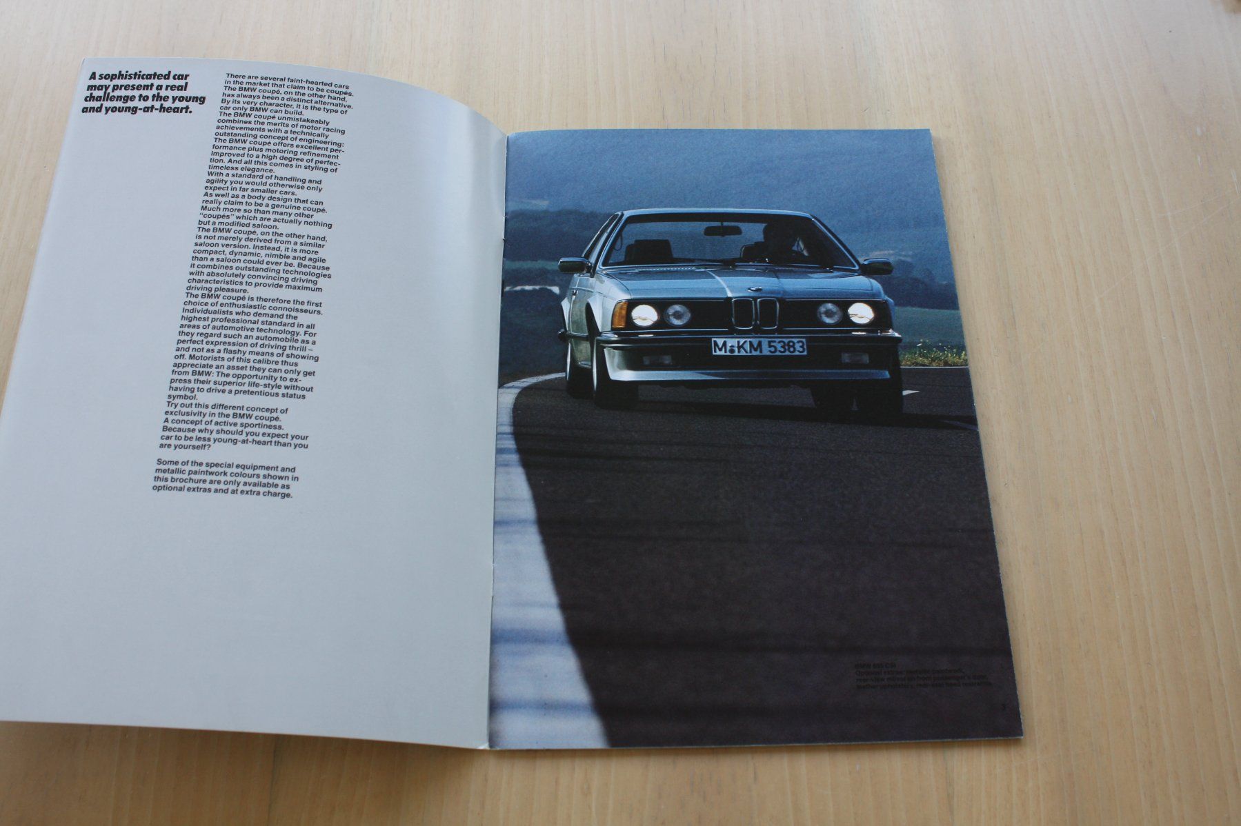 BMW Dokumente: BMW 6er 628CSI 635CSI Prospekt 2/1985 Englisch – Gebraucht aus Wikon von erwin400 1