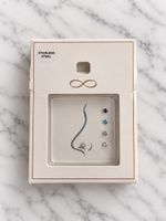 Lot de 4 piercings de nez en acier inoxydable neuf