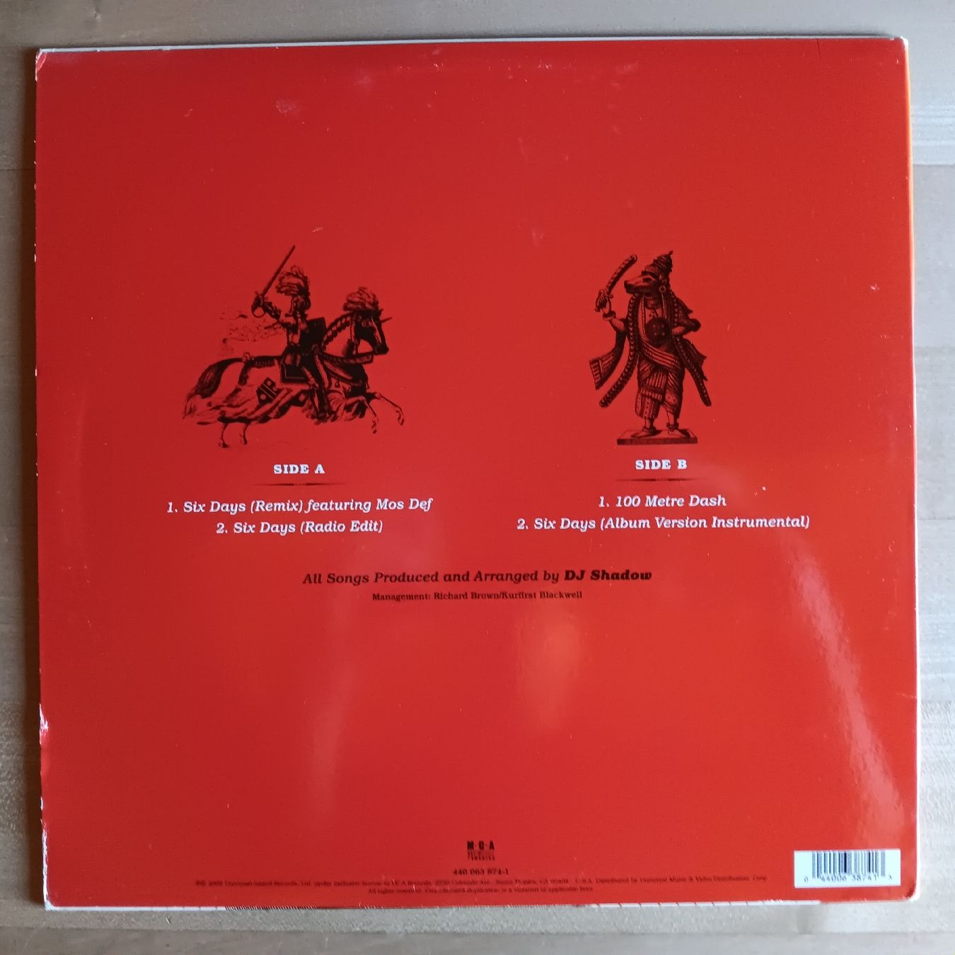 Dischi in vinile: DJ Shadow Vinyl Six Days – Usato da Chur venduto da chr_b2cn 1