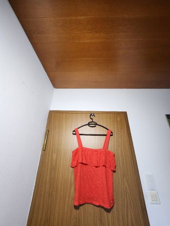 Top en lin rouge Des Petits Hauts taille T2 