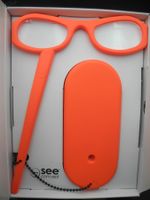 Lesebrille"See Home", Orange-Fluo, Nr.42
