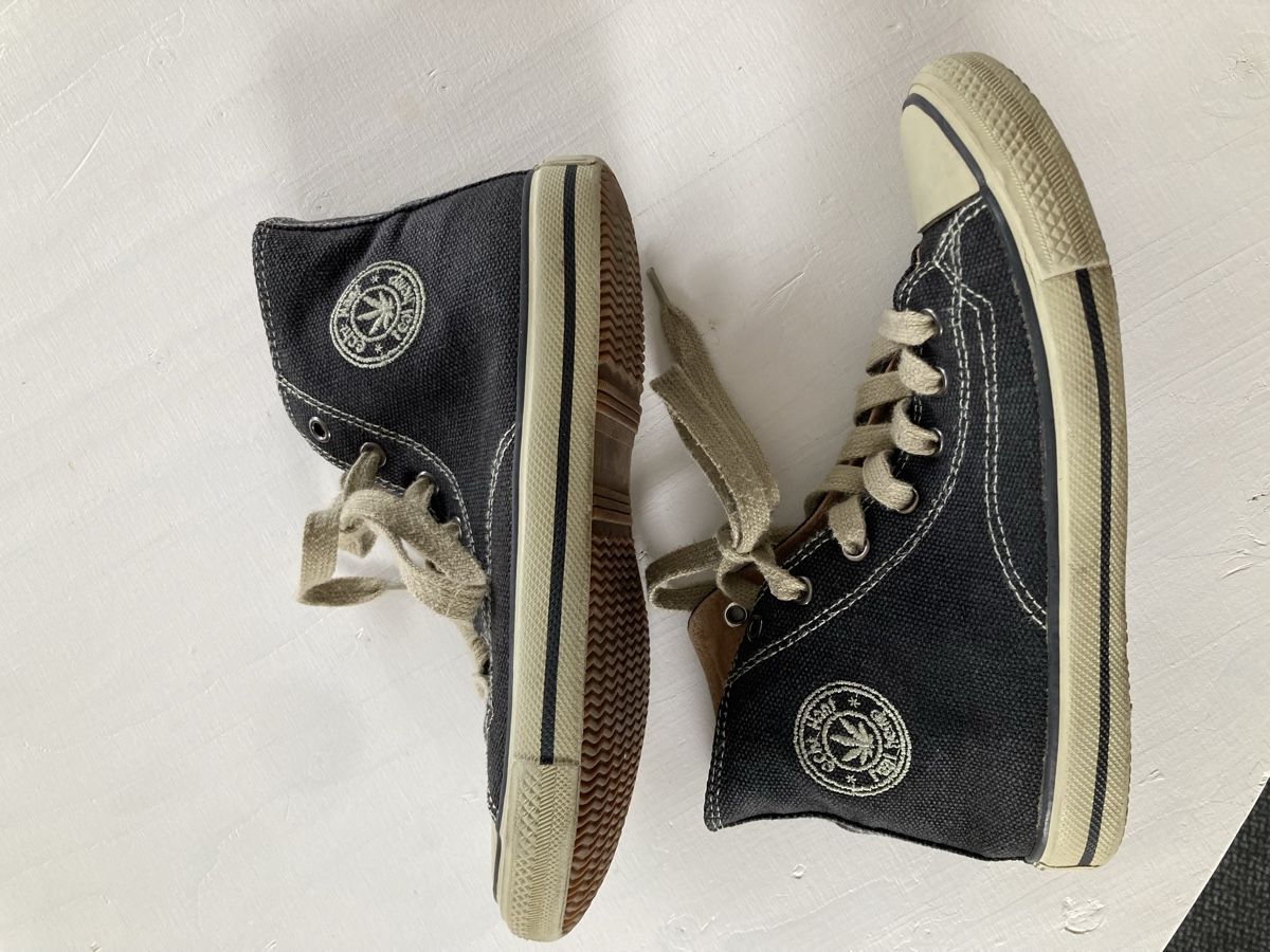 Scarpe da uomo: Hanf Schuhe Gr. 38 schwarz – Usato da Kesswil venduto da Branca-01 5