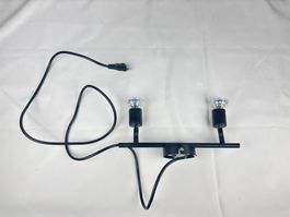 Deckenlampe 2 flammig mit Kabel und Stecker