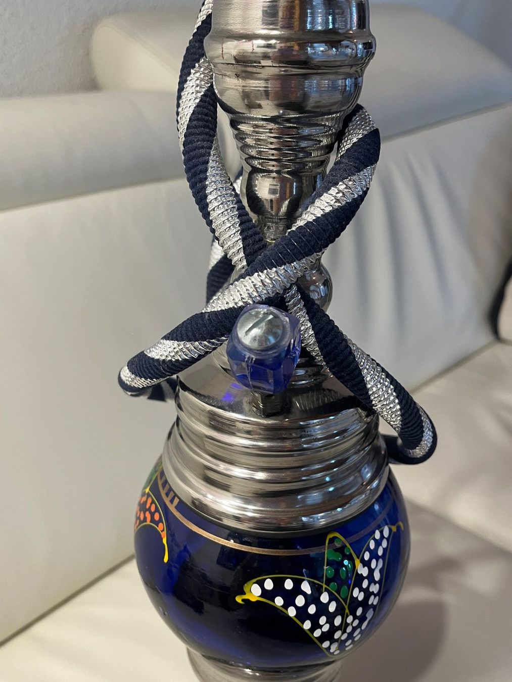Narghilé: Shisha Wasserpfeiffe neu Blau/silber – Nuovo (secondo la descrizione) da Roggwil TG venduto da Jolivon63 2