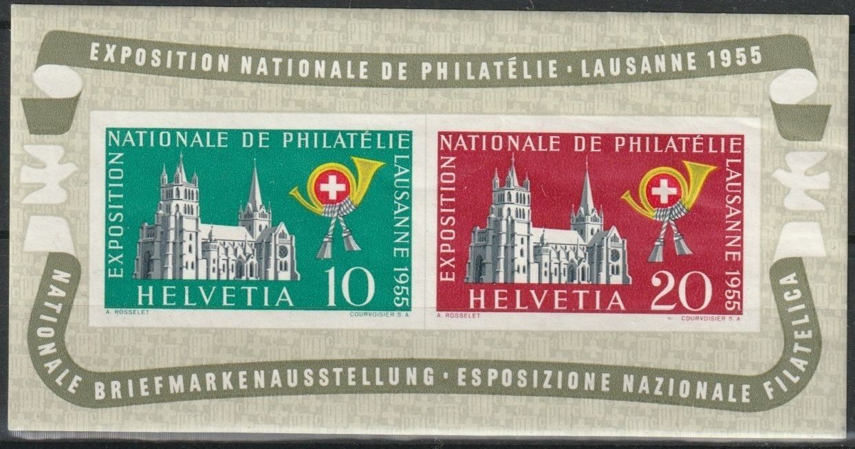 Tutti i francobolli: W35 postfrischer Block LAUSANNE 1955 Kat. 70.- – Usato da Fislisbach venduto da Zigzag12