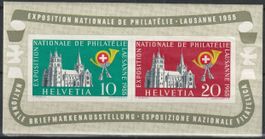 W35 postfrischer Block LAUSANNE 1955 Kat. 70.-