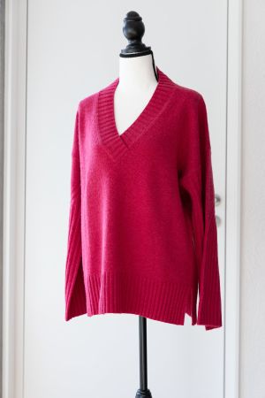 Pullover V neck en laine Benetton neuf