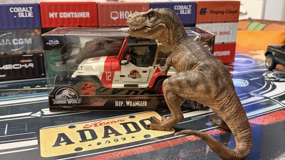 Jada Toys Modellini d'auto: Jeep Wrangler Jurassic World 1:24 – Nuovo e nell'imballaggio originale da Basel venduto da Zomeg 6