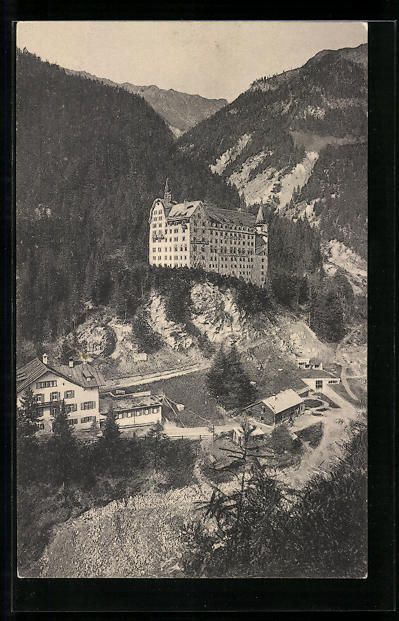 Cartoline postali: Val Sinestra, Blick auf das Kurhaus Val  – Usato da Berlin venduto da bartko-reher