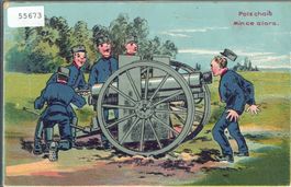 Armee Suisse - Humor -Potz chaib, Min ce alors - Litho