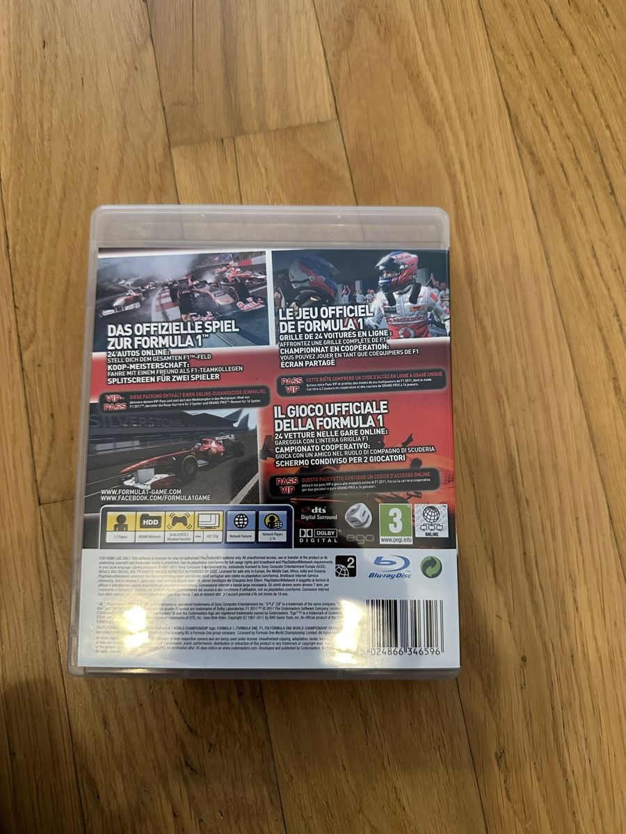 Sony Giochi: F1 2011 PS3 – Usato da Döttingen venduto da Tiziano85 1