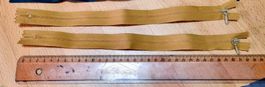 2 Reissverschlüsse caramel / sand  ca 30cm