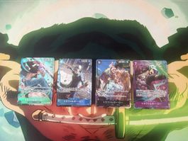 Carte One Piece Trafalgar Law lotto 4 pezzi