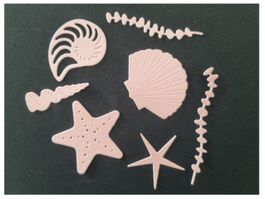 Stanzschablone Nr. R91, Muscheln (Sizzix geeignet)