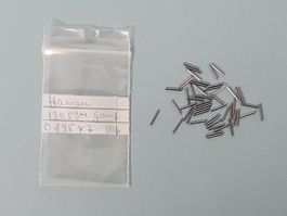 Mikro Metall Zylinderstifte ∅ 0.895 x 7 mm, 50 Stk. - RAR!