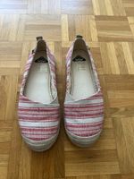 Roxy Espadrilles, Streifen Rot/Weiss, Grösse 39
