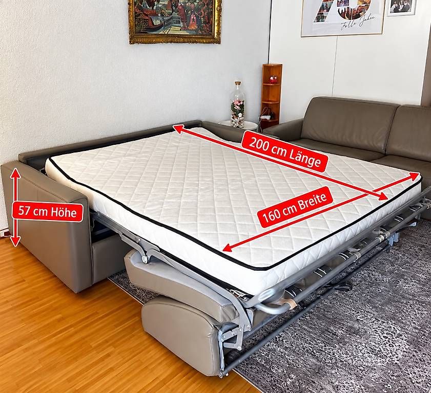 Sofas: Echtleder Sofagarnitur 3+2 mit Schlaffunkt – Gebraucht aus Neuenegg von Radisa83 3