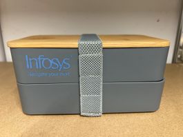 Infosys Bento Lunch Box - Double Layer - Eco Friendly