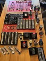 Lot montres, colliers, stylos plume etc..