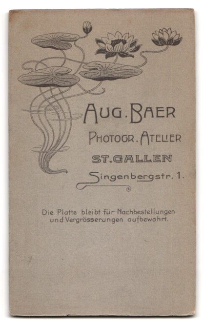 Fotografie &  Plakate: Fotografie Aug. Baer, St. Gallen, Singen – Gebraucht aus Berlin von bartko-reher 1