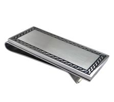 GELDKLAMMER EDELSTAHL EDEL MASSIV MONEY CLIP SCHWARZ SILBER