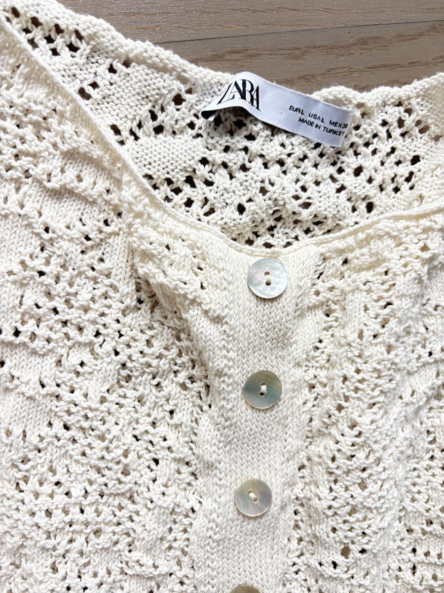 Zara Top: Zara Boho Crochet Cardigan  – Usato da Nyon venduto da My_wardrobe 3