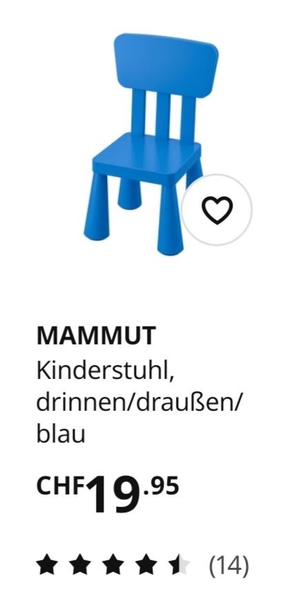 Ikea Sedie: IKEA Mammut Kinderstuhl blau – Usato da Zürich venduto da Kris8050 4