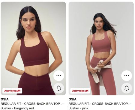 2x BH Top Sport bordeaux rosa neu Grösse S