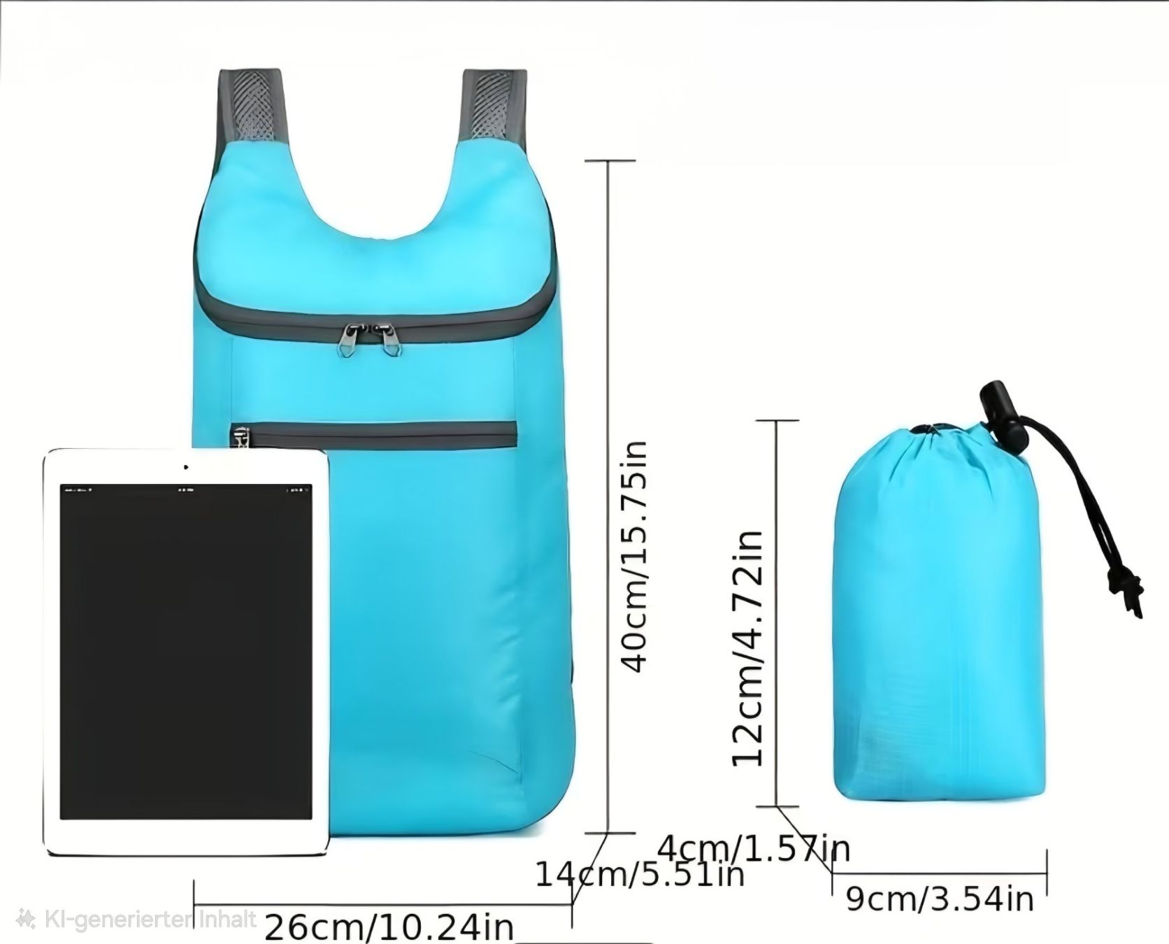 Zaini: Rucksack Freizeit Faltrucksack Wanderrucksack Reiserucksack – Nuovo e nell'imballaggio originale da Burgdorf venduto da Djidjo77 2