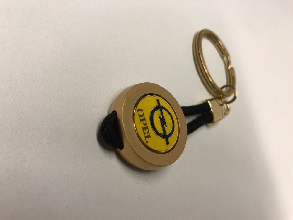 Opel Schlüsselanhänger Metall Blitz GT
