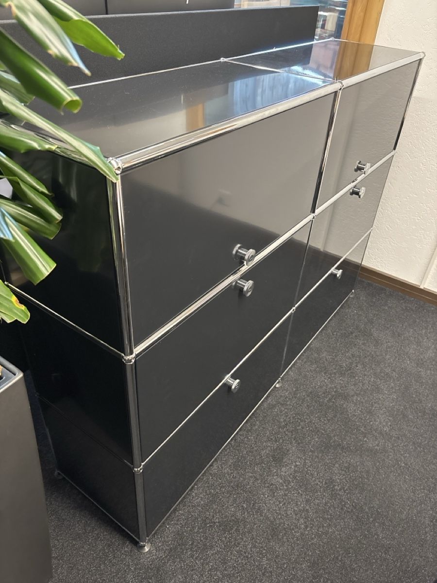 Scaffali: Meuble USM Haller Noir Graphite, Design Classique – Usato da Monthey venduto da LoveBrand 2
