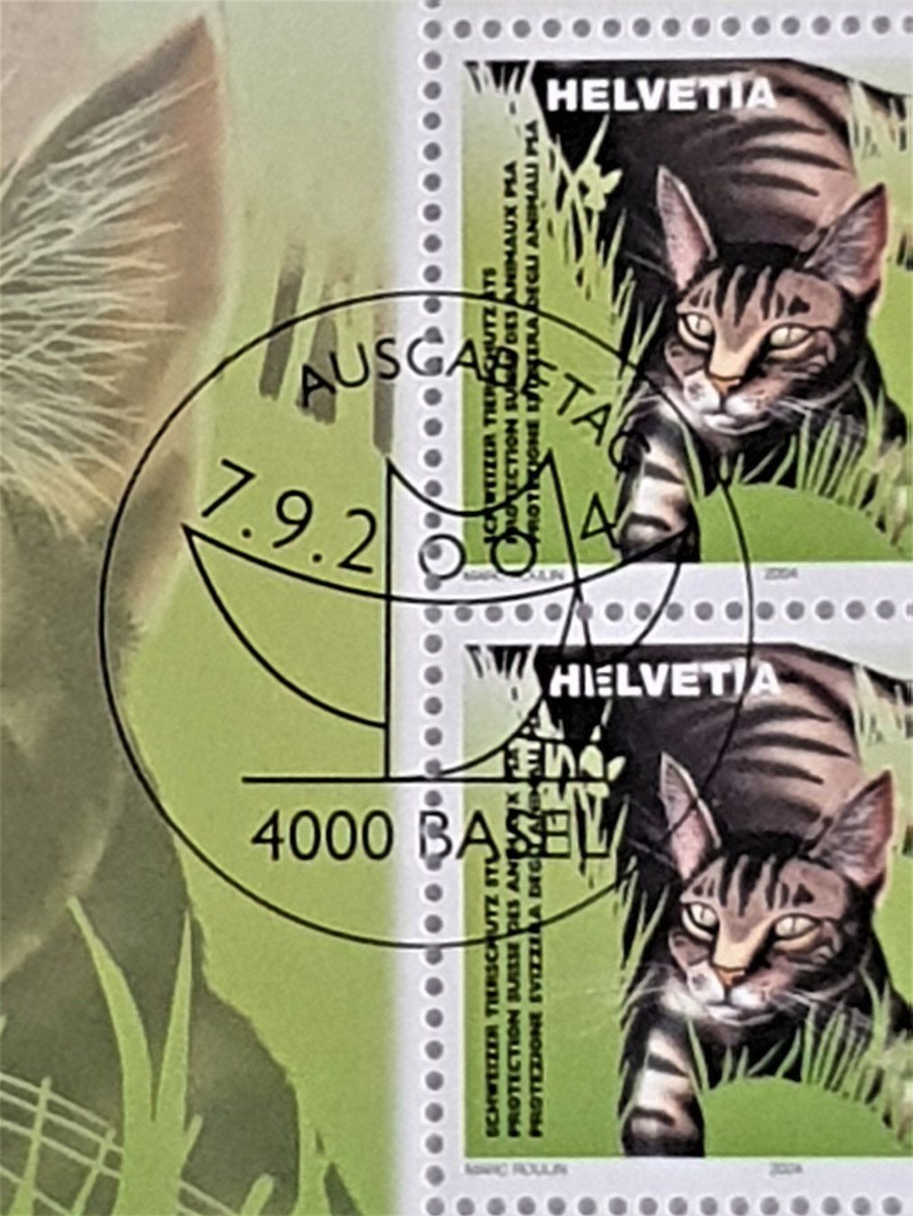 Alle Briefmarken: (156) Sondermarke "Schweizer Tierschutz" – Gebraucht aus Schwarzhäusern von Inot3 2