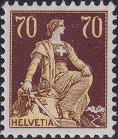 1940, Nr.114 (Helvetia mit Schwert) tadellos **, Kat: 300.-