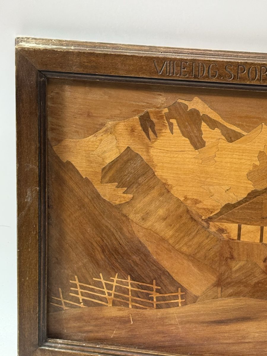 Foto & Immagini: Intarsienbild "Interlaken" 1932, Peter Imboden,    B50# – Usato da Grenchen venduto da swiss.antiques 2