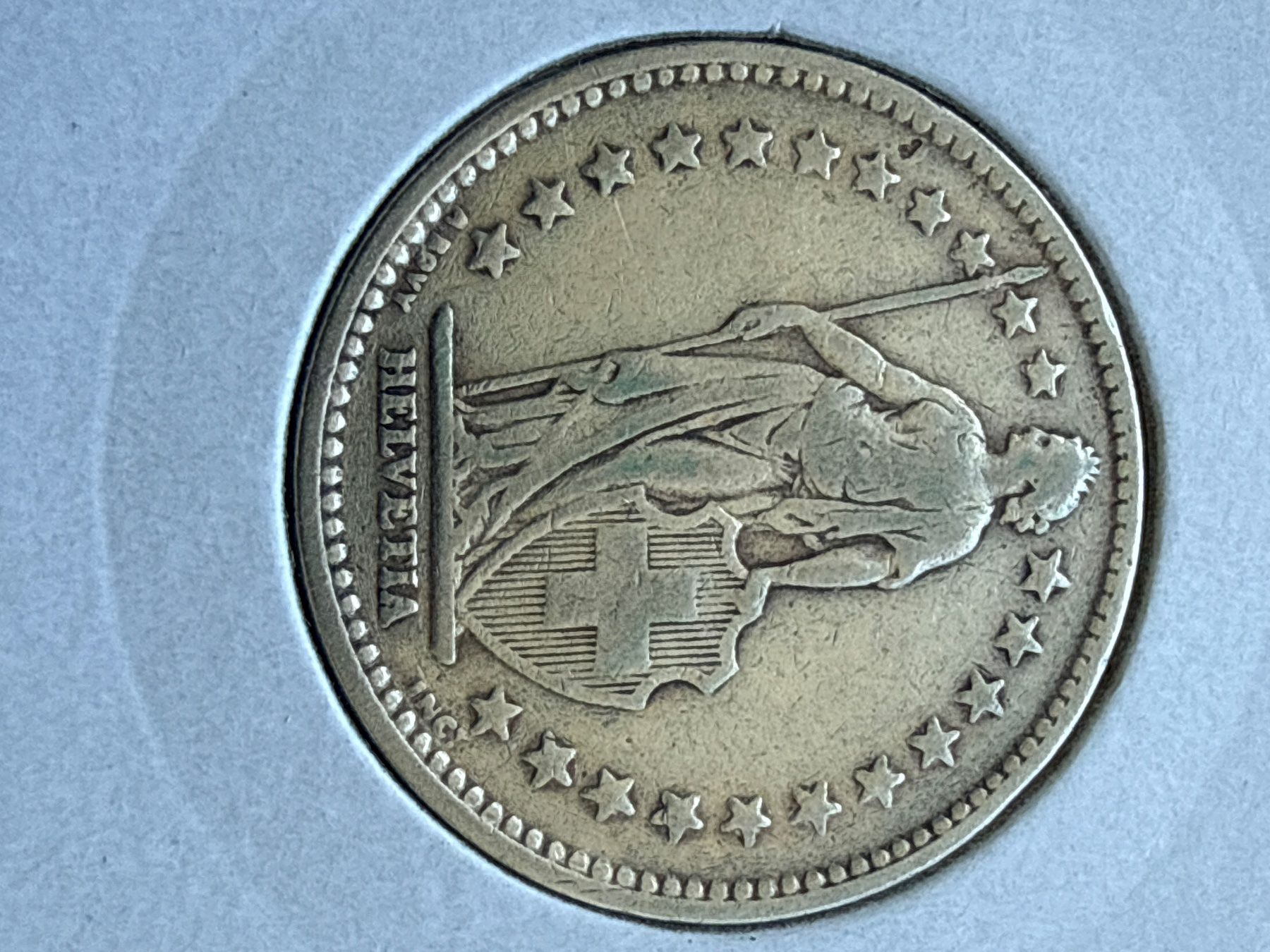 Tutti le monete: Swiss 2 francs 1911 Silver Coin – Usato da Pully venduto da ta571 2