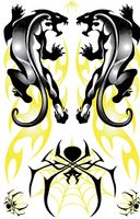 Panther Aufkleber Sticker 1 Bogen 27 x 18 cm Tuning ST561