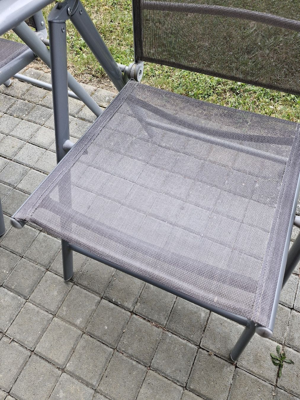 Sedie: 4 Gartenstühle, Alugestell, gebraucht – Usato da Frauenfeld venduto da Kasico 9