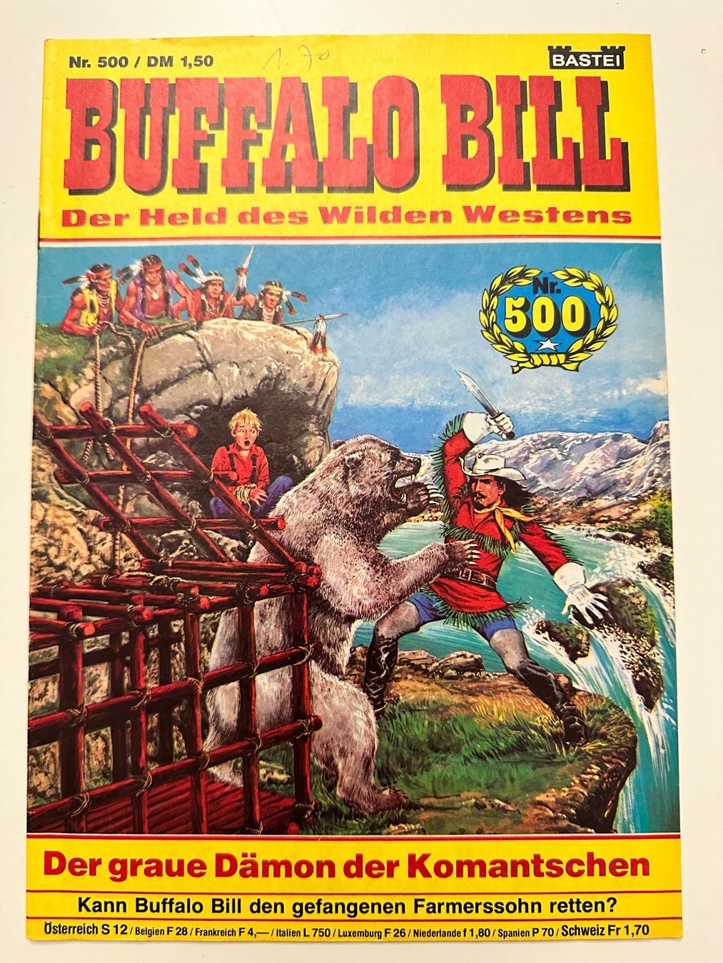 Fumetti: BUFFALO BILL NR. 500 ZUSTAND 1 – Usato da Münsingen venduto da Ganjam