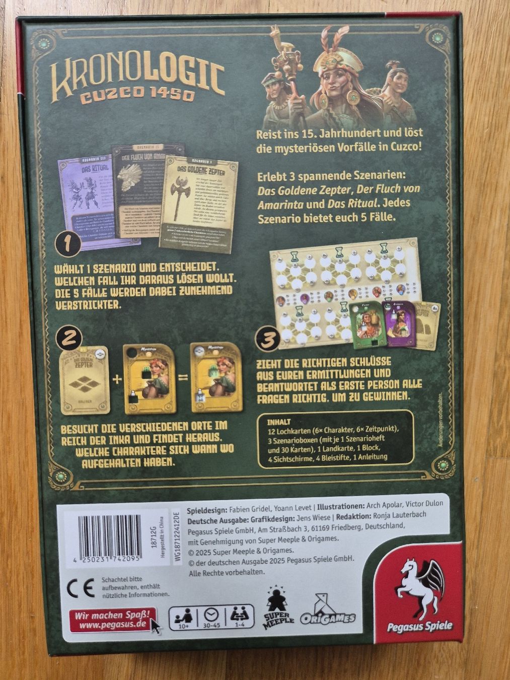 Pegasus Spiele Giochi: Kronologic Cuzco 1450 – Usato da Herzogenbuchsee venduto da kimslo 1