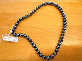 Halskette mit Hämatit Kugeln ø 8 mm / ca. 45 cm