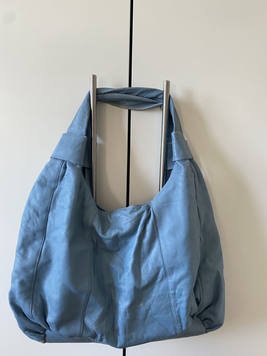 Taschen für Damen: Handtasche, blau – Gebraucht aus Biberstein von koempossible