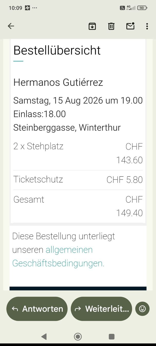 Biglietti: Hermanos Gutierrez Konzertticket – Nuovo (secondo la descrizione) da Bütschwil venduto da buc_t2m9 3
